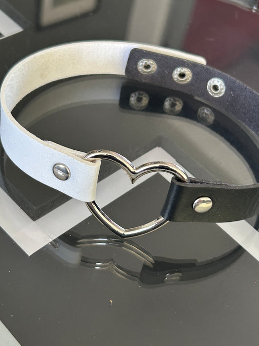 Choker Negro con Blanco